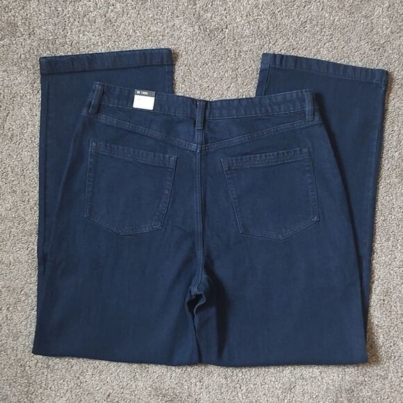 New With Tags Reitmans Size 32 Straight Leg Mid-Rise Utility Dark Denim‎ Jeans - Picture 10 of 16